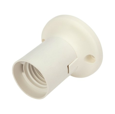 Патрон для лампы REXANT 11-8870 пластиковый настенный Е27 прямой, белый