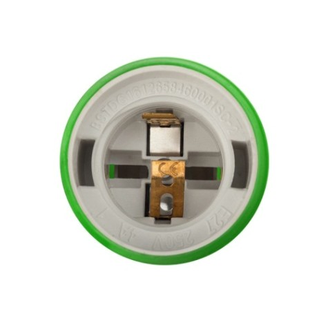 Патрон для лампы REXANT 11-8886 Е27 силиконовый со шнуром 1 м, зеленый