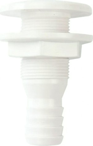 Патрубок водосброса SEAFLO 25 мм, белый [SFDS1-1000-01]