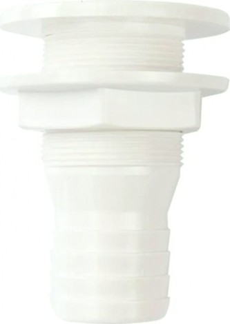 Патрубок водосброса SEAFLO 38 мм, белый [SFDS1-1500-01]