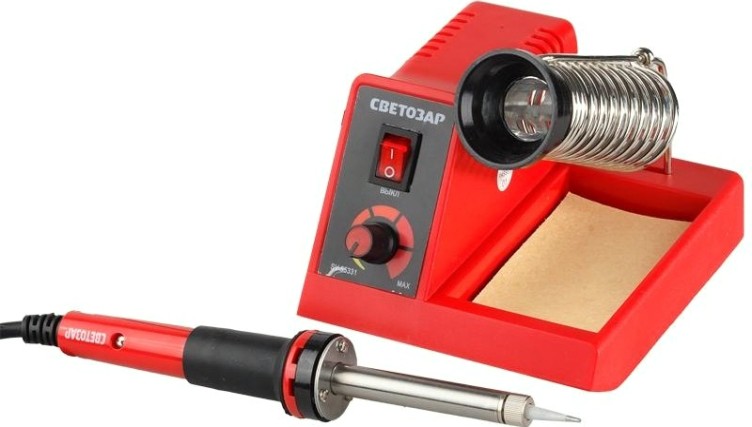 Паяльная станция аналоговая СВЕТОЗАР 48 Вт SV-55331 [SV-55331]