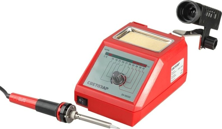 Паяльная станция аналоговая СВЕТОЗАР 48 Вт SV-55333 [SV-55333]