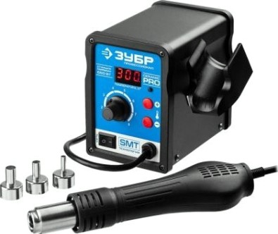 Паяльная станция цифровая ЗУБР ПРОФИ 650 Вт 55350 термовоздушная [55350]