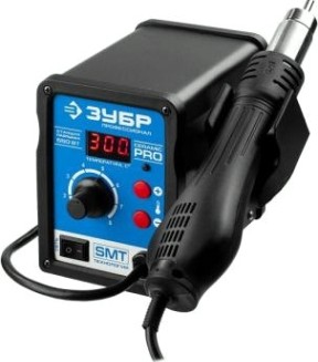 Паяльная станция цифровая ЗУБР ПРОФИ 650 Вт 55350 термовоздушная [55350]