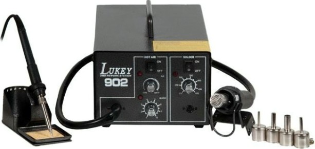 Паяльная станция LUKEY 902 фен + антистатический паяльник [12-0045-4]