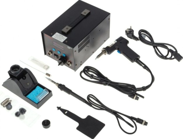 Паяльная станция REXANT R048 (паяльник + демонт. паяльник), модель цифровая, 20 [12-0735]