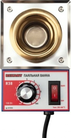 Паяльная ванна REXANT ПВ9010 100 вт, d 38 мм, 200-480 °c [09-9010]