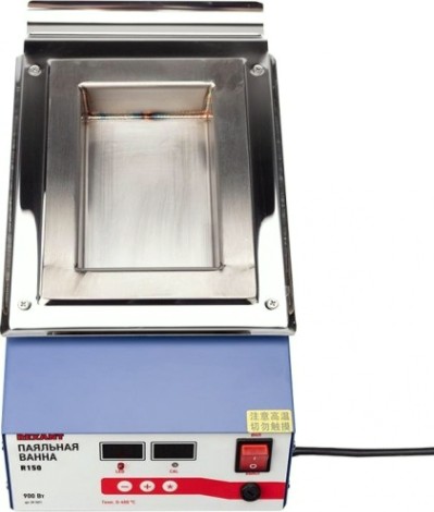 Паяльная ванна REXANT ПВ9071 900 вт, 150х100х45 мм, 0-400 °c, цифровая [09-9071]