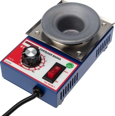 Паяльная ванна REXANT ПВ9210 100 вт, d 38 мм, 200-480 °c, бессвинцовая [09-9210]