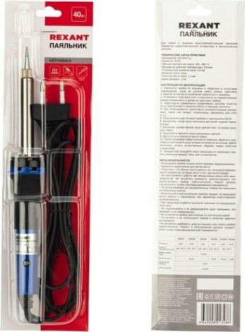 Паяльник долговечное жало REXANT МАСТЕР 40 Вт 230В 12-0123 [12-0123]