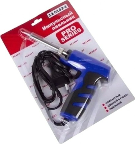 Паяльник-пистолет с керамическим нагревателем REXANT ПРОФИ 25-130 Вт двухрежимный 12-0162-1 [12-0162-1]