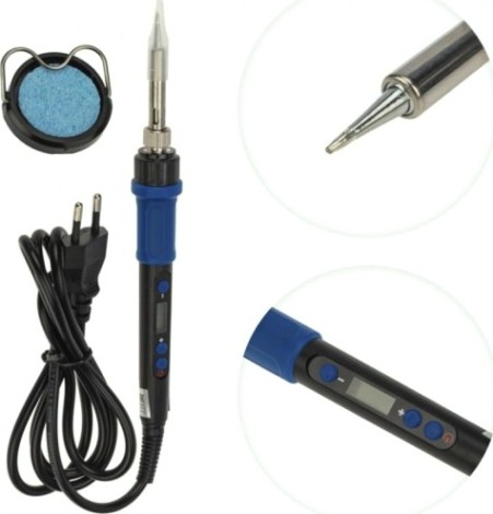 Паяльник REXANT 65Вт цифровой, с керам. нагревателем, 220в, темп. 200-5 [12-0620]