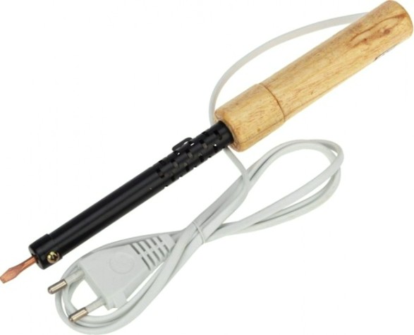 Паяльник REXANT П0240 с деревянной ручкой, серия эпсн, 40вт, 230в, пакет [12-0240]