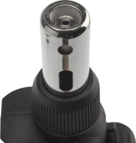 Паяльник REXANT П0501 с пьезоподжигом, газовый, 17мл, 2 насадки, блистер [12-0501]