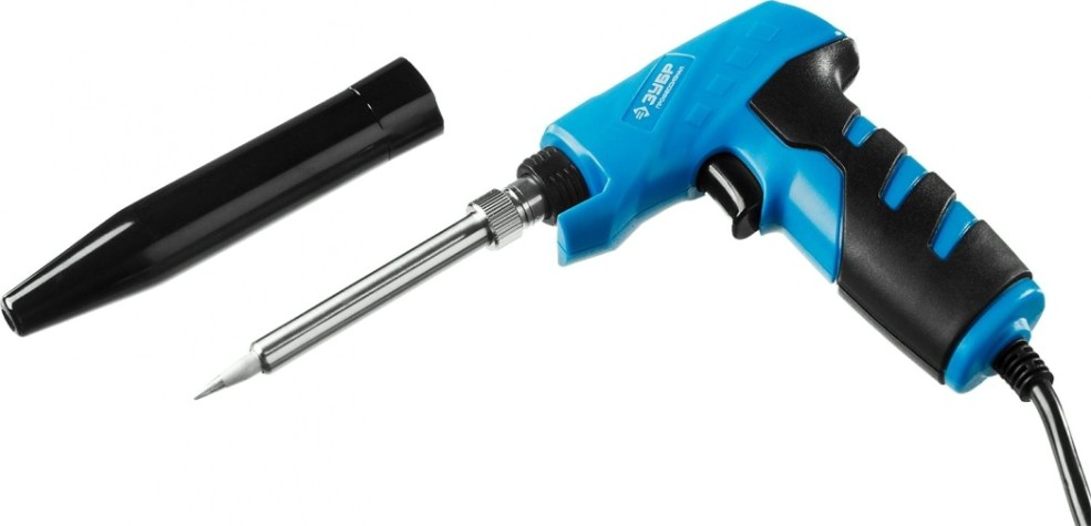 Паяльник ЗУБР Профессионал 30/130 Вт пистолетного типа, конус [55408_z01]