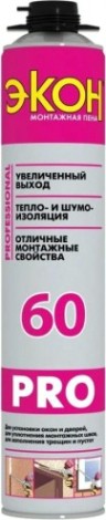 Пена ЭКОН PRO 60 профессиональная (0,75 л) всесезонная 1661489