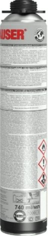 Пена монтажная Hauser 65 профессиональная, всесезонная, (0,74 л.) 11082 [тов-214276]
