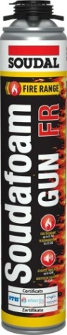Пена монтажная SOUDAL SOUDAFOAM FR GUN профессиональная, пожаростойкая (750 мл) 132780 [132780]