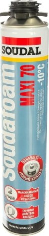 Пена монтажная SOUDAL SOUDAFOAM MAXI 70 профессиональная, всесезонная (870 мл) 118316 [118316]