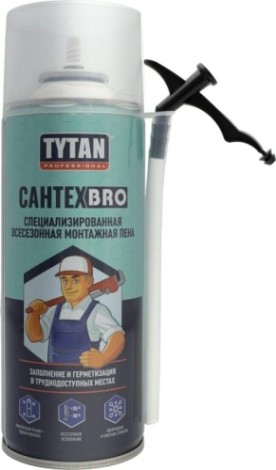 Пена монтажная Tytan СантехBRO всесезонная (500мл) [тов-220011]