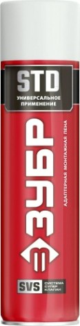 Пена монтажная ЗУБР STD стандарт, всесезонная (400 мл) [41140_z01]