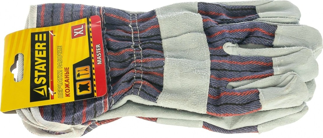 Перчатки комбинированные STAYER MASTER XL [1130-XL]