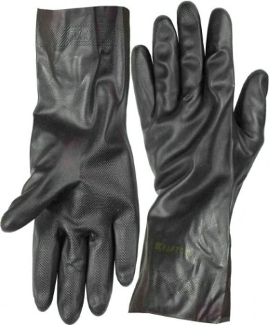Перчатки KRAFTOOL противокислотные, неопреновые XL 11282-XL [11282-XL_z01¶]