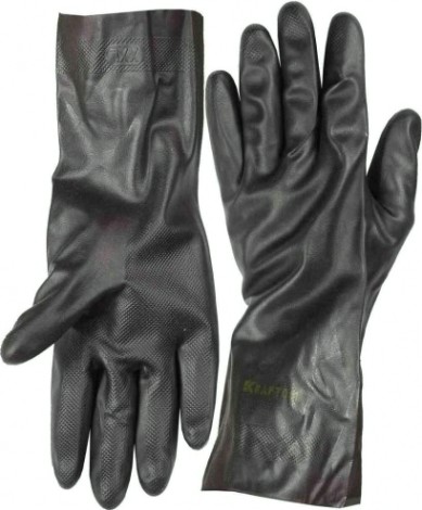 Перчатки KRAFTOOL противокислотные, неопреновые XXL 11282-XXL [11282-XXL_z01¶]