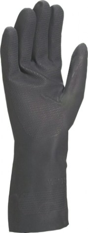 Перчатки неопреновые Delta Plus TOUTRAVO VE509 с хлопковым напылением цвет черный размер 9/10 [VE509NO09]
