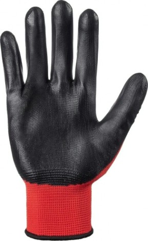 Перчатки нейлоновые "Комфорт" с нитриловым обливом (10пар) [490-233]