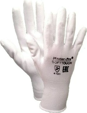 Перчатки нейлоновые - "СОФТТАЧ УАЙТ" с полиуретановым покрытием, р-р 10 [0000005817]