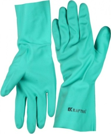Перчатки с полимерным покрытием KRAFTOOL NITRIL нитриловые индустриальные маслобензостойкие, XXL [11280-XXL_z01]