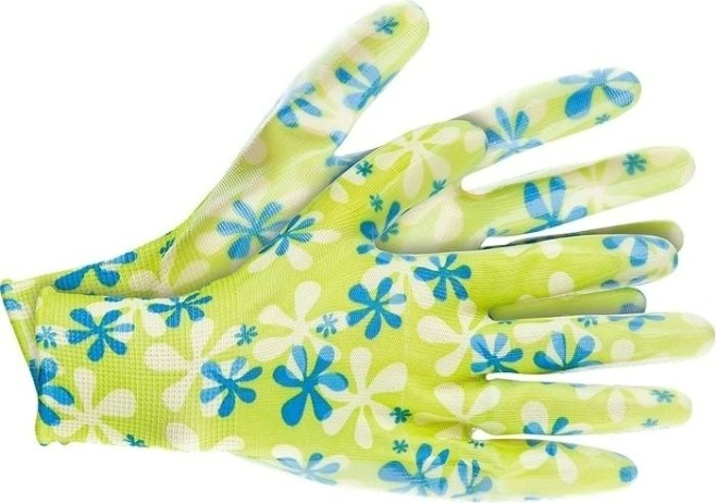 Перчатки садовые PALISAD прозрачное нитриловое покрытие зеленые, размер L 67743 [67743]