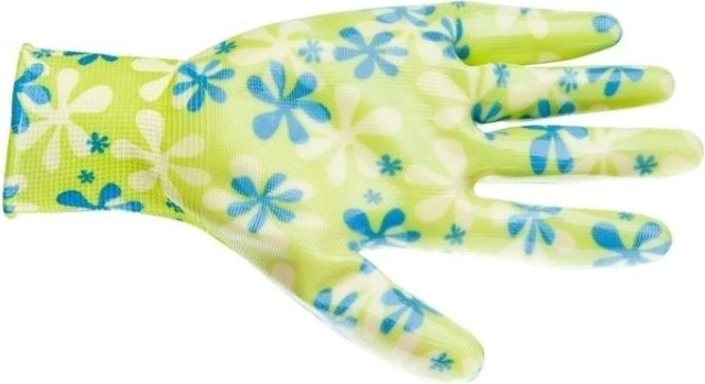 Перчатки садовые PALISAD прозрачное нитриловое покрытие зеленые, размер S 67741 [67741]