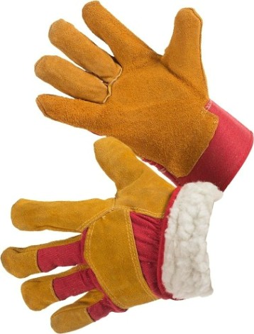 Перчатки спилковые комбинированные утепленные ПЕР207