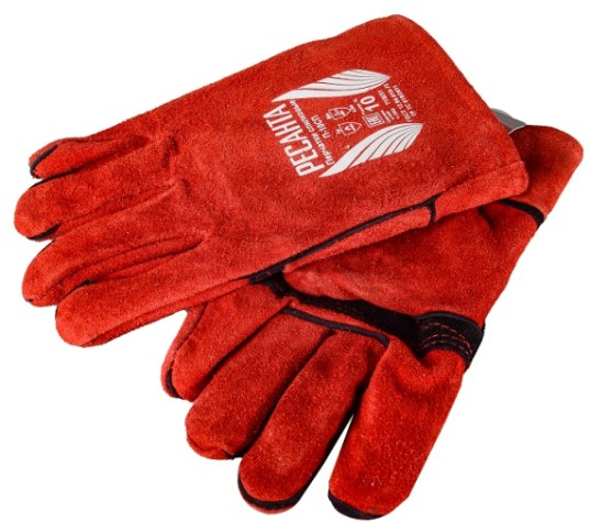 Перчатки спилковые Ресанта П-10СП (60) [71/6/51]