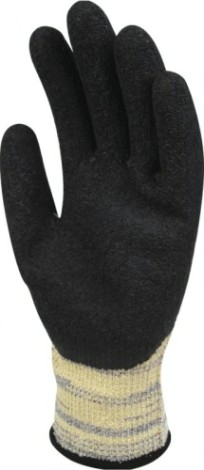 Перчатки трикотажные антипорезные Delta Plus VENICUT52 с латексным покрытием, размер 9 [VECUT5209]