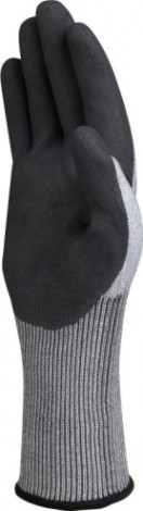 Перчатки трикотажные антипорезные Delta Plus VENICUTC01 с нитриловым покрытием, размер 8 [VECUTC01GR08]