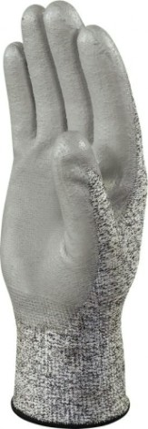 Перчатки трикотажные антипорезные Delta Plus VENICUTD09 с полиуретановым покрытием, размер 9 [VECUTD08GRG309]