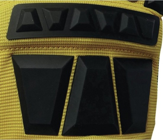 Перчатки трикотажные Delta Plus EOS VV900 с защитными накладками, размер 11 [VV900JA11]