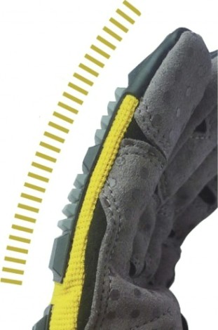 Перчатки трикотажные Delta Plus EOS VV900 с защитными накладками, размер 9 [VV900JA09]