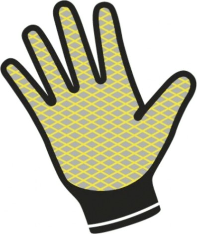 Перчатки трикотажные Delta Plus VE713 с двойным нитриловым покрытием, размер 10 [VE71310]