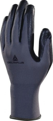 Перчатки трикотажные Delta Plus VE722 с нитриловым покрытием, размер 9 [VE722NO09]