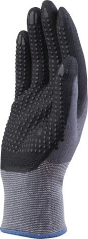 Перчатки трикотажные Delta Plus VE727 с комбинированным покрытием, размер 7 [VE727NO07]