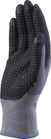 Перчатки трикотажные Delta Plus VE727 с комбинированным покрытием, размер 8 [VE727NO08]