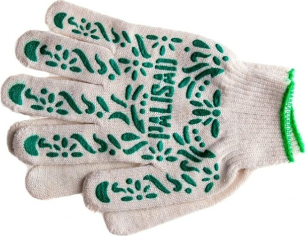 Перчатки трикотажные PALISAD Летний сад пвх-покрытие 10 класс [67771]