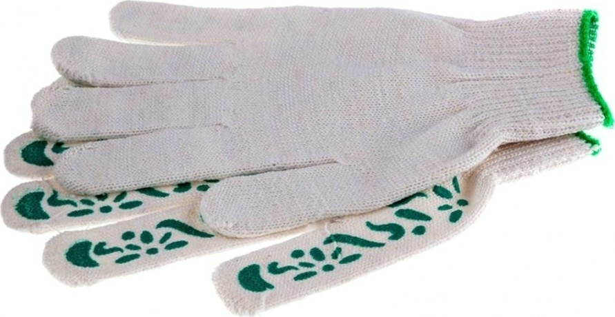 Перчатки трикотажные PALISAD Летний сад пвх-покрытие 10 класс [67771]