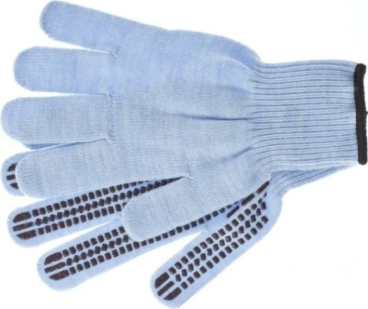 Перчатки трикотажные СИБРТЕХ акрил, ПВХ гель "Протектор", зенит оверлок. [68666]