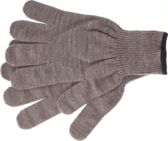 Перчатки трикотажные СИБРТЕХ крил, цвет: коричневый оверлок. [68653]