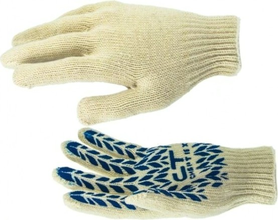 Перчатки трикотажные СИБРТЕХ "Протектор" пвх-покрытие 7 класс [67704]